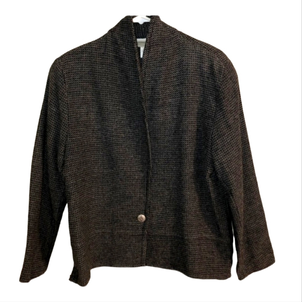 Coldwater creek Vintage size medium wool blend blazer with button closure